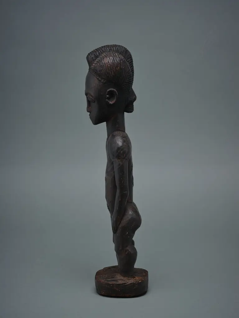 Nigerian tribal wood figure, (probably Baule), Image 1++